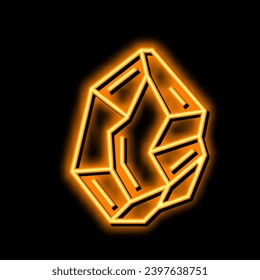 vector de señal de luz de neón de magia de cristal. ilustración de magia de cristal