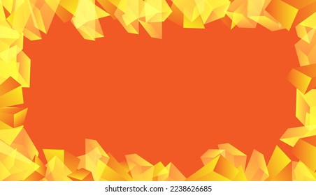 orangefarbener Rahmen auf orangefarbenem Hintergrund