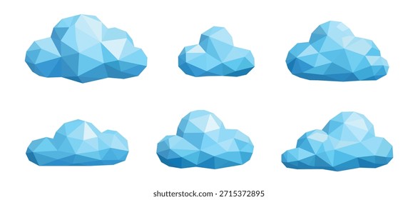 crystal polygon clouds bundle collections