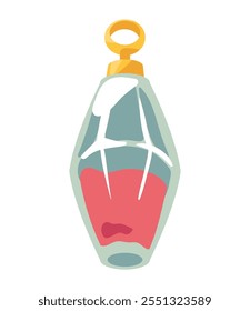 ícone de garrafa de poção de cristal isolado