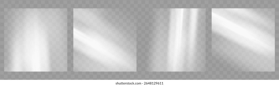 Fondo de destello de luz de prisma de cristal, superposición de arco iris transparente con efecto de deslumbramiento de neón de diamante y desenfoque iridiscente.