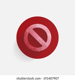 crystal prohibition icon