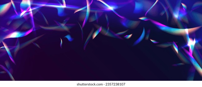Efectos de la luz arcoiris de cristal. Superposición de fondos.Concepto de prisma triangular. Diseño de patrones de superposición de rayas ligeras.	