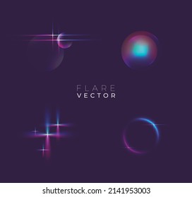 Crystal Rainbow Light Effects. Light streak overlay pattern designs. Vector illustration.