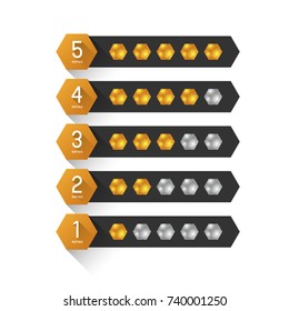 crystal rating template, graphic element
