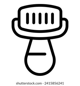 Crystal roller icon outline vector. Stone age. Face care skin