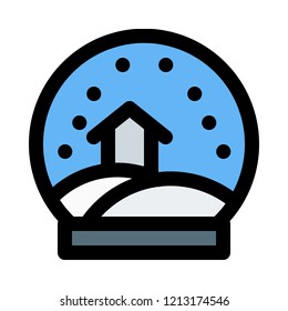Crystal snow globe