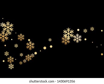 Crystal snowflake and circle shapes vector backdrop. Magic winter snow confetti scatter card background. Flying colorful gradient snow flakes background, cool water crystals vector.