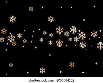 Crystal snowflake and circle shapes vector backdrop. Unusual winter snow confetti scatter flyer background. Flying colorful gradient snow flakes background, cool water crystals vector.