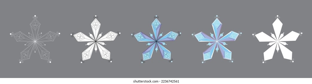 crystal snowflake diamond magic christmas