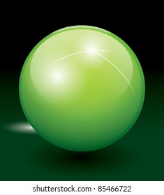 crystal sphere, vector illustration