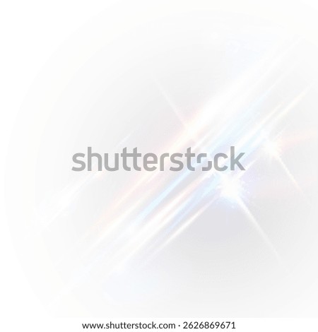 Crystal star with radiant rays and a prism-like blend of rainbow, red, yellow, and blue tones. Optical sunlight effect with sparkle, shine, lens flare, and reflection highlights.