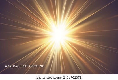 Crystal star. Crystal ray light, sun shines rainbow red yellow and blue color. Optical fire light effect. Vector lens glare leakage glare reflection effect. sunlight sparkle shine. Sunbeam