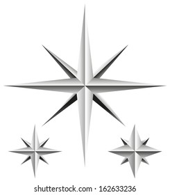Kristallsterne (von dünn bis dick)