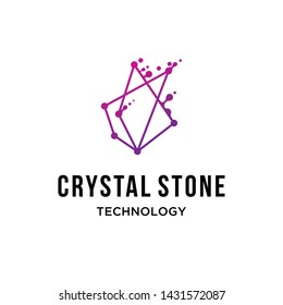 Crystal Stone Technology Logo Design Inspiration