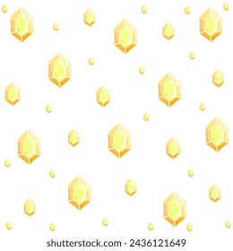 Crystal stones background, vector illustration.