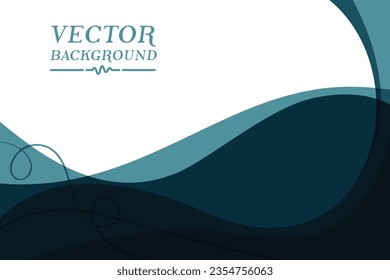 Vector de la plantilla de fondo de color Crystal Teal para un mensaje de diseño a bordo. Criystal Teal color banner elemento de iluminación 006