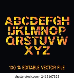 Tipo de letra de textura de cristal. Alfabeto vectorial con letras latinas. Tipo de letra mosaico.