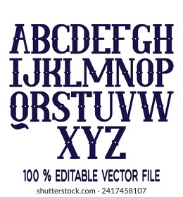 Crystal texture font. Vector alphabet with latin letters. Mosaic font.
