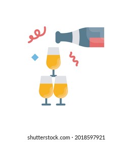 Crystal tower vector flat icon style illustration. EPS 10 File