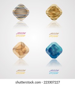 Crystal Vector Abstract Icon or Logo Design for your Company.