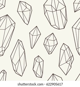 Crystal vector beautiful seamless background with mosaic texture.