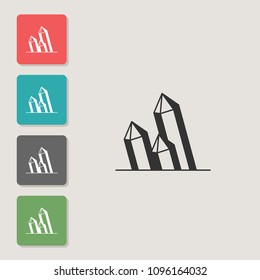 Crystal - vector icon. Symbol for web, infographics, print design and mobile UX/UI kit. Vector illustration, EPS10.