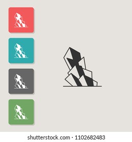 Crystal - vector icon. Symbol for web, infographics, print design and mobile UX/UI kit. Vector illustration, EPS10.