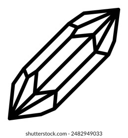 Crystal Vektorgrafik Line Icon Design