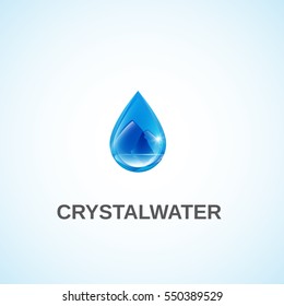 Crystal Water logo.
