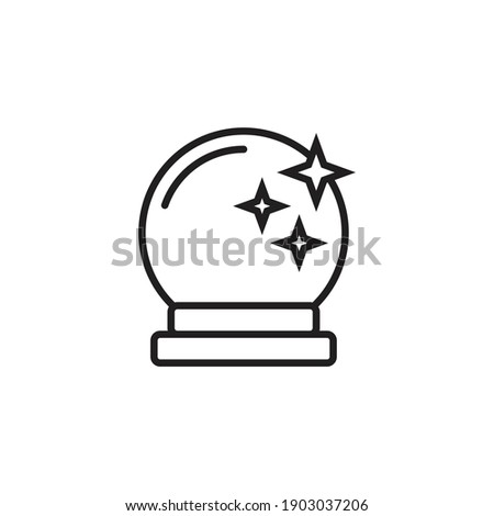 Crystall ball icon design. vector illustration
