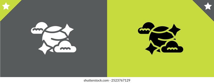 Crystall ball icon. Vector illustration. Eps 10.