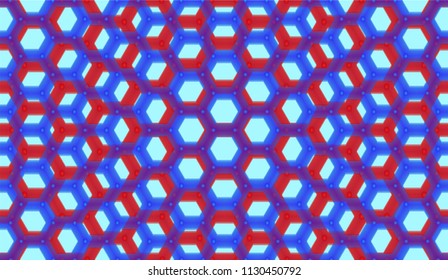 Crystalline seamless pattern - vector background for continuous replicate.