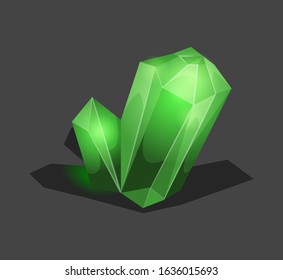 Crystalline stone or gem and precious gemstone for
