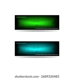 Cristalice el Anuncio de fondo de malla degradada verde y cian y negro agradable para su Anuncio 
