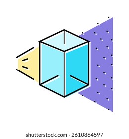 crystallography materials engineering color icon vector. crystallography materials engineering sign. isolated symbol illustration