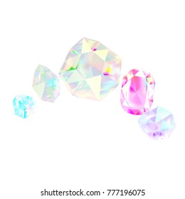 crystals  illustration vector