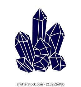 Crystals are a large group of minerals. Esoteric or mystical rituals, salt or quartz crystals