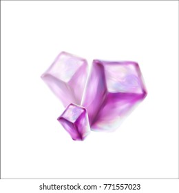 crystals opal illustration vector
