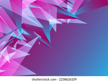 Crytal stone broken background,gemstone illustration