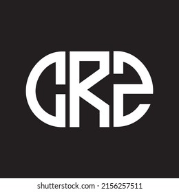 CRZ letter logo design on black background. CRZ creative initials letter logo concept. CRZ letter design.
