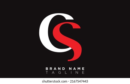 CS Alphabet letters Initials Monogram logo SC, C and S