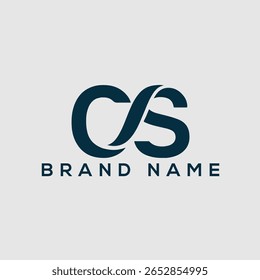 Ilustração do vetor do logotipo da marca CS
