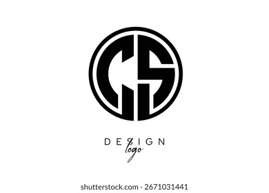 CS Creative Modern Circular Latter Logo Design. Monogram Circular Logo Design  Minimalist Brand Identity.