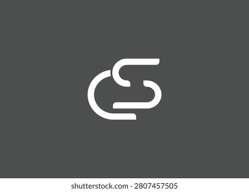 CS creative modern lettermark logo for modern branding and corporate identity design