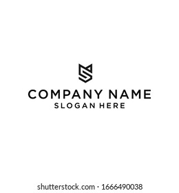 cs fox logo icon design vector