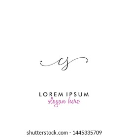CS Initial beauty monogram logo vector