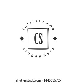 CS Initial beauty monogram logo vector