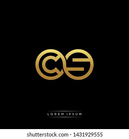 CS initial letter linked circle capital monogram logo modern template