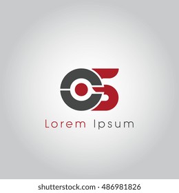cs initial letter linked lowercase logo. c and s vector template design.